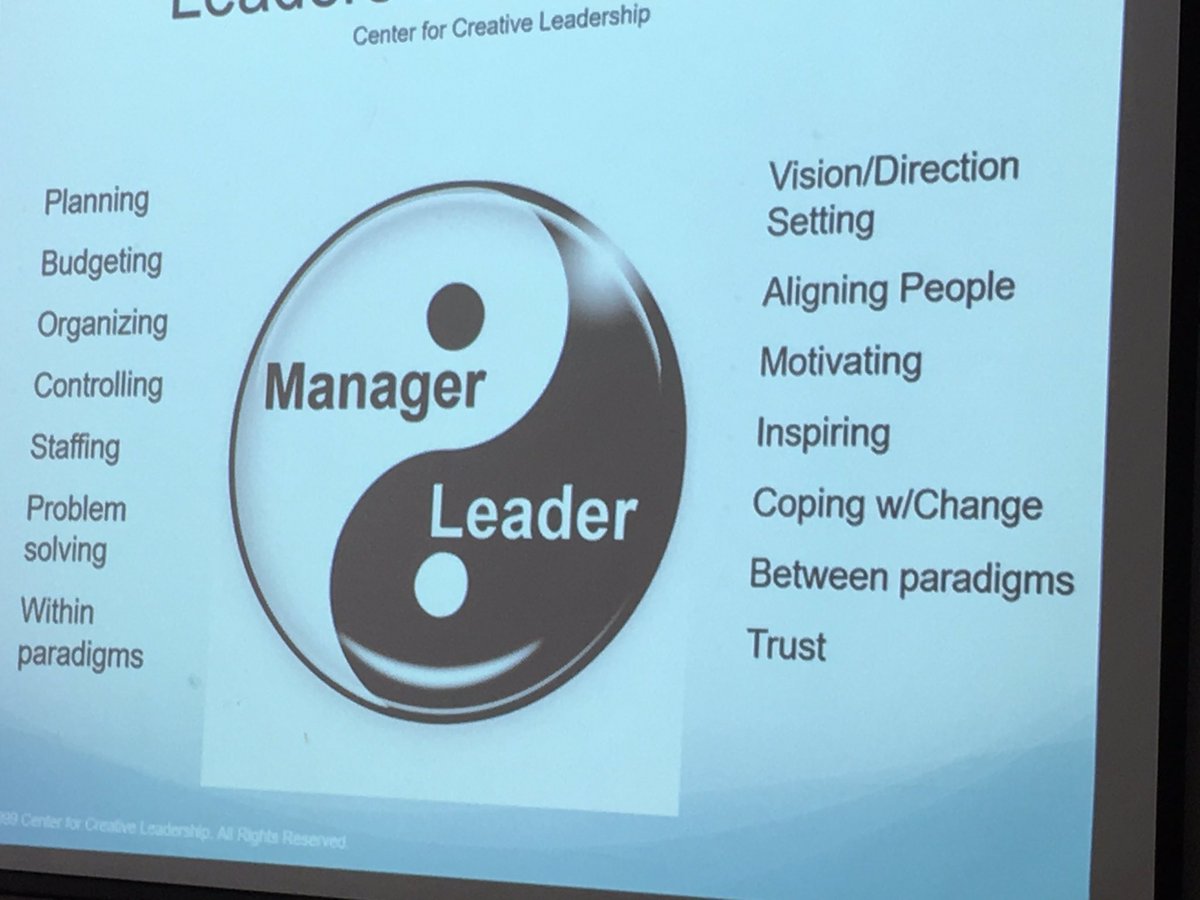 DischnerRachael's tweet photo. Do you have your balance? Most organizations are over managed and don't have enough leadership! #SCOPE12 https://t.co/umyh13zyTh