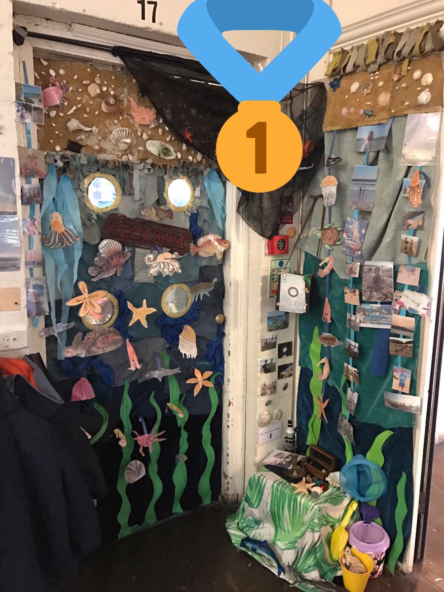 heberschool's tweet image. Amazing entries into our @WorldBookDayUK door competition. Hope you like them @davidwalliams #DavidWiesner #BookWeek