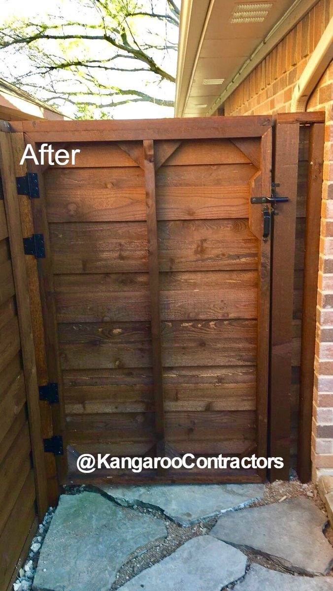 KContractors's tweet photo. #Beforeandafter pics of a #fencereplacement. Went from an old builder grade side by side to an upgraded horizontal board on board. #newfence https://t.co/iIsSAoRdiq