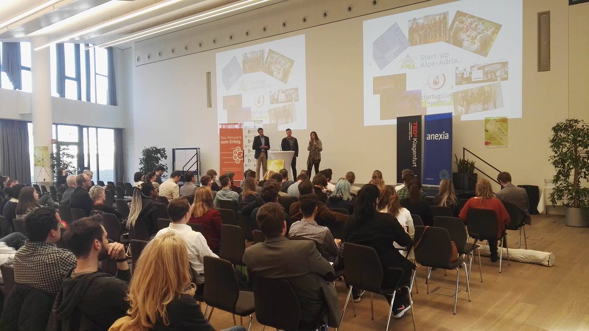 FriuliInnovazio's tweet photo. Cominciato @startuplive #Klagenfurt 2017! Un intero week end dedicato alle #startup dell'#AlpeAdria! Presente anche #Friulinnovazione! https://t.co/pdyvIPCKPt