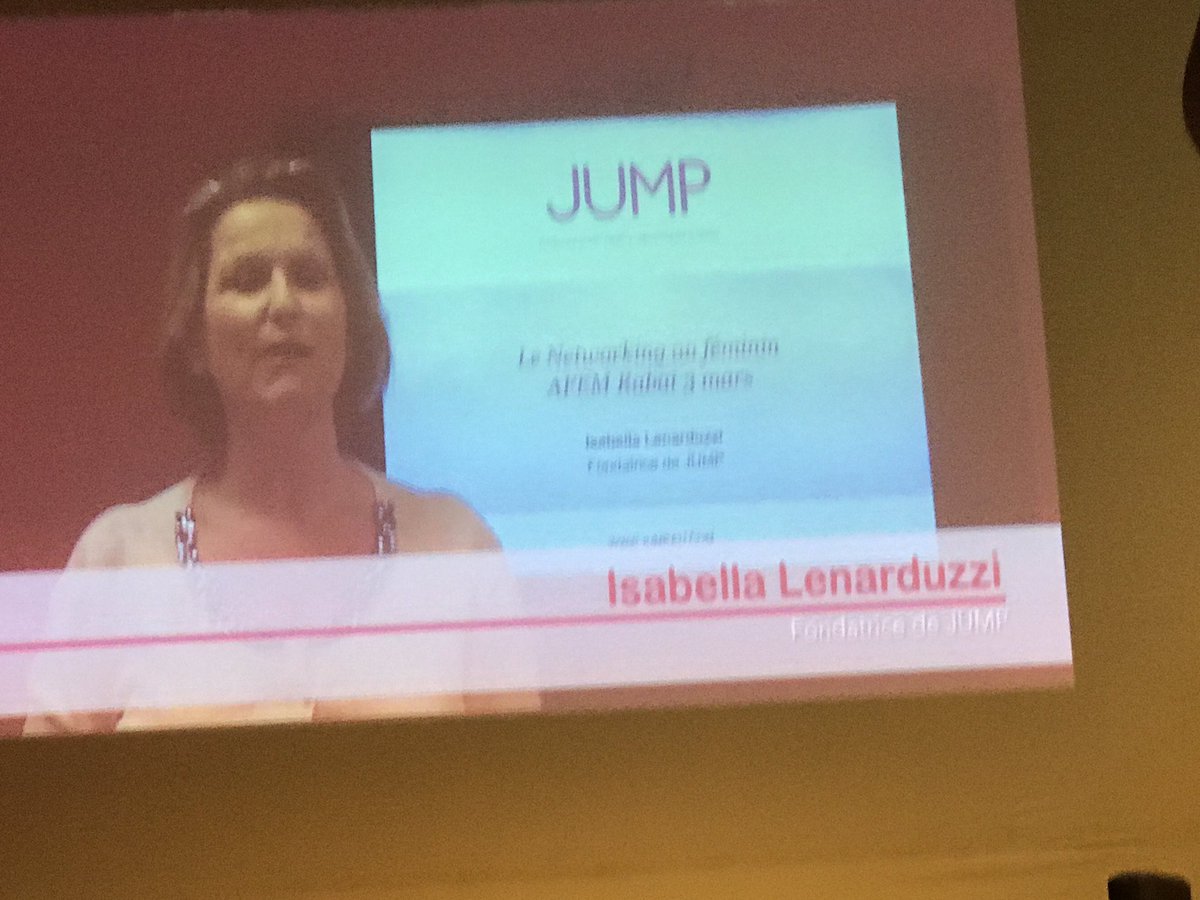 @isabellalenarduzzi fondatrice de #jump entrepreneure sociale #égalité professionnelle femmes hommes #sewi2017