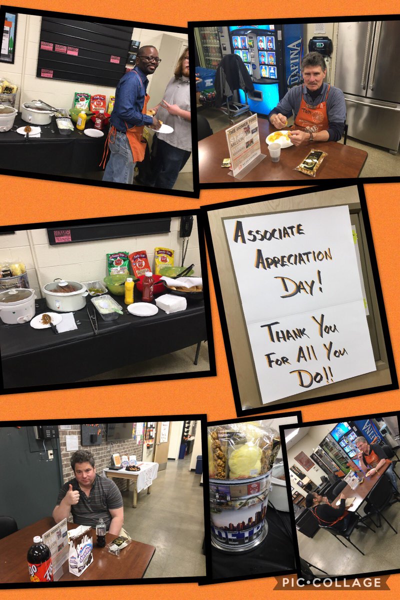 Danblouin's tweet image. Associate appreciation day, Motown/ Made in Detroit theme! Food and music originated in Michigan! @asm212230 @2701Depot @mike4toby