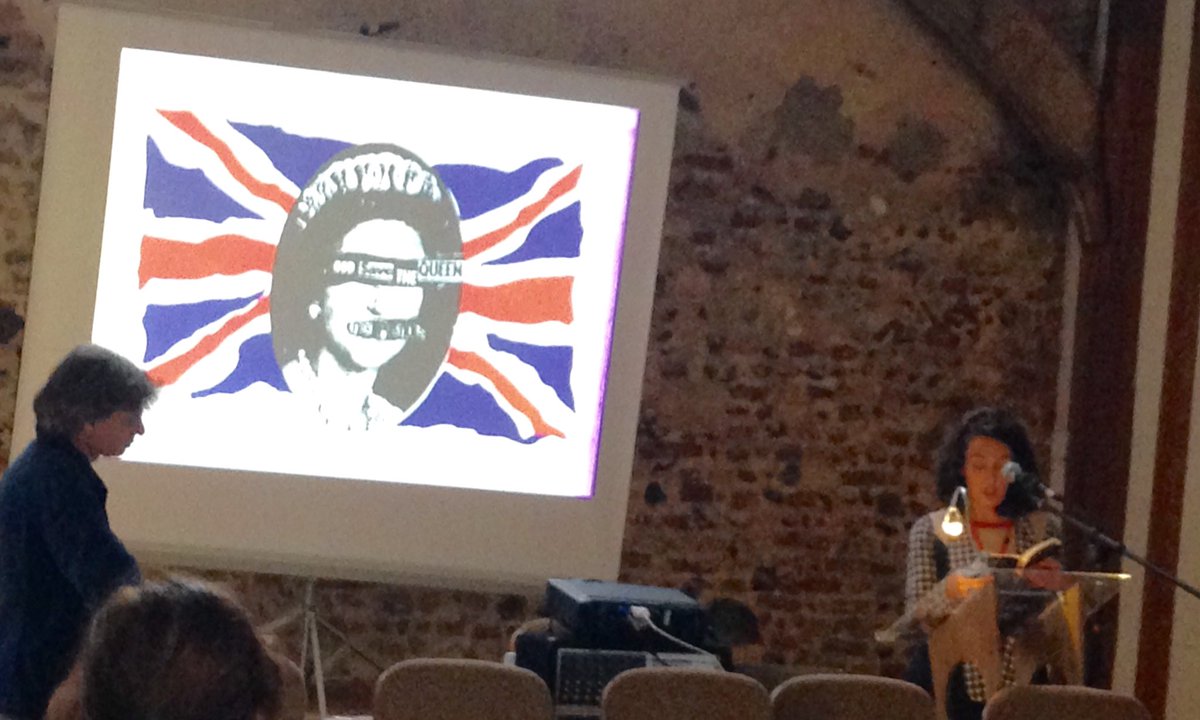 george_mckay's tweet photo. Polly Moseley talks abt stories, Liverpool/Everton, protest, seeds & ... Jamie Reid #litcom @ahrcconnect @WritersCentre https://t.co/jPBl9QOpKQ