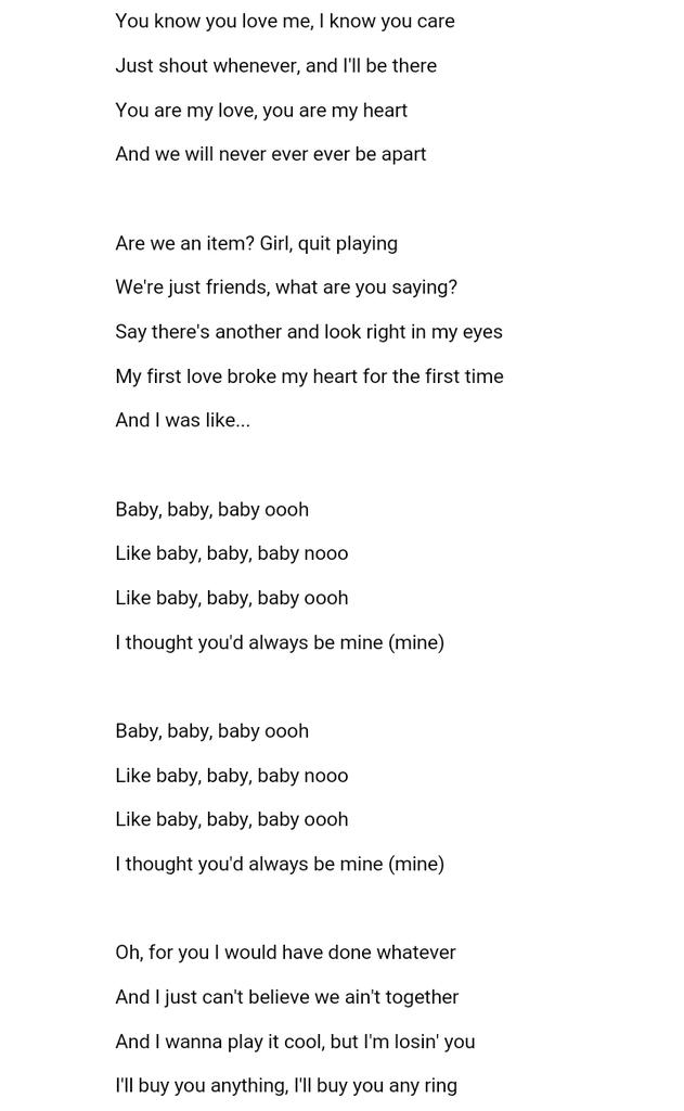 Songs Lyrics Justin Bieber Baby Lyrics T Co Nrjiulrcns Twitter Songs Lyrics Justin Bieber Baby Lyrics T Co Nrjiulrcns Twitter