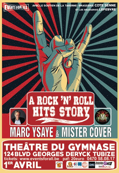 CcTubize's tweet photo. A #Rock'n'roll Hits Story à #Tubize, proposé par Events for All // Sam. 1er avril. https://t.co/AiDKHI4q0V #MarcYsaye #MisterCover https://t.co/YYhT6drrrP