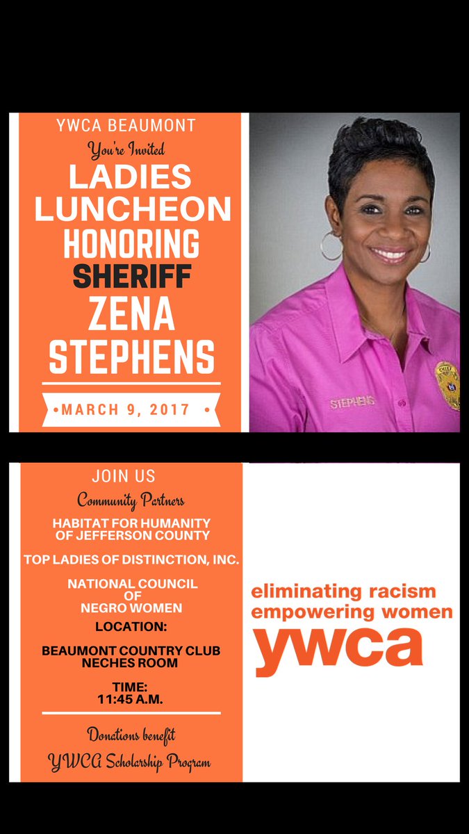 bmtYWCA's tweet photo. #LadiesLuncheon2017 to honor Texas's FIRST Black Female Sheriff!!! #ONAMISSION # https://t.co/kpssREaZM5