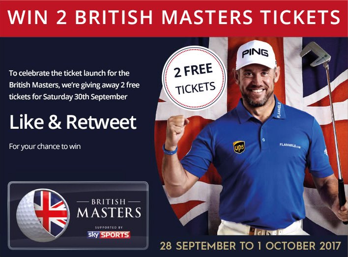 CloseHouseGolf's tweet photo. #Win 2 tickets to the #BritishMasters 🇬🇧 to celebrate the official ticket release! ❤ &amp; Retweet to enter #FridayFeeling https://t.co/mtl23X9OZZ