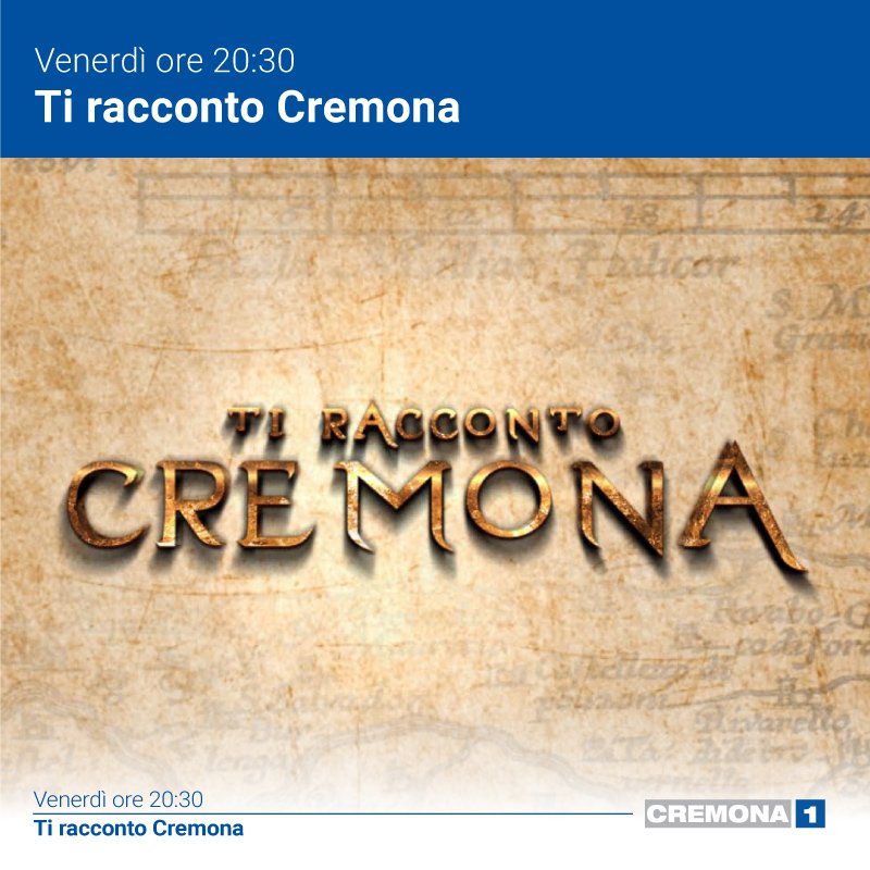 Cremona1tv's tweet photo. TI RACCONTO CREMONA ore 20.30 Stasera seconda di tre puntate dedicate alla chiesa di Sant'Agata. A cura del @CrArT1 https://t.co/QSB8OgtEmF