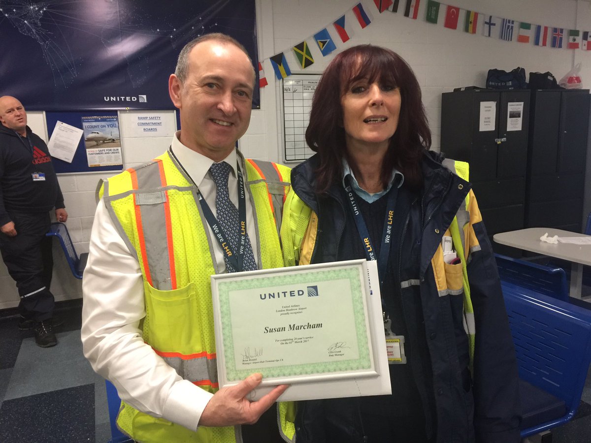 Clive Cronk (@cronk__lhr) on Twitter photo Where better to spend the past twenty years than working on the Ramp at LHR!!! <a href="/weareunited/">We Are United</a> Congratulations Sue #beingunited Where better to spend the past twenty years than working on the Ramp at LHR!!! <a href="/weareunited/">We Are United</a> Congratulations Sue #beingunited