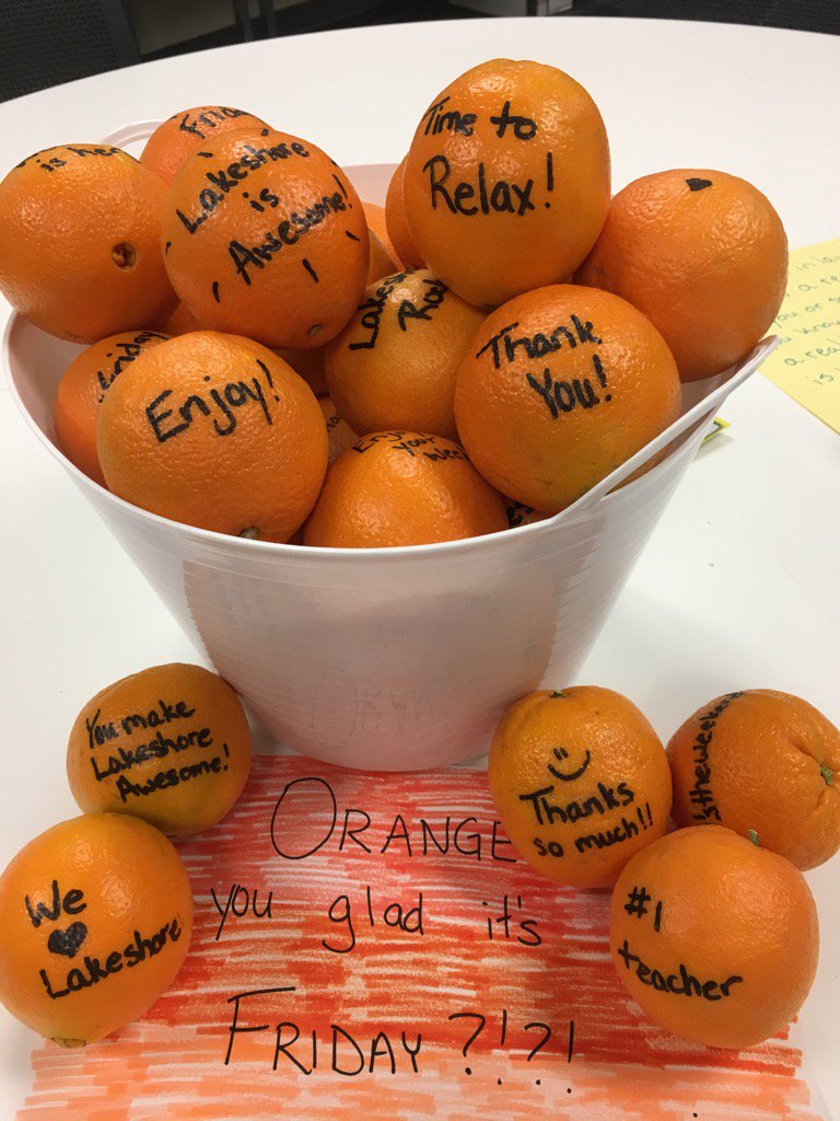 Oranges are delicious!  Thank-you for the Friday surprise! #anonymousdonor #vitaminD