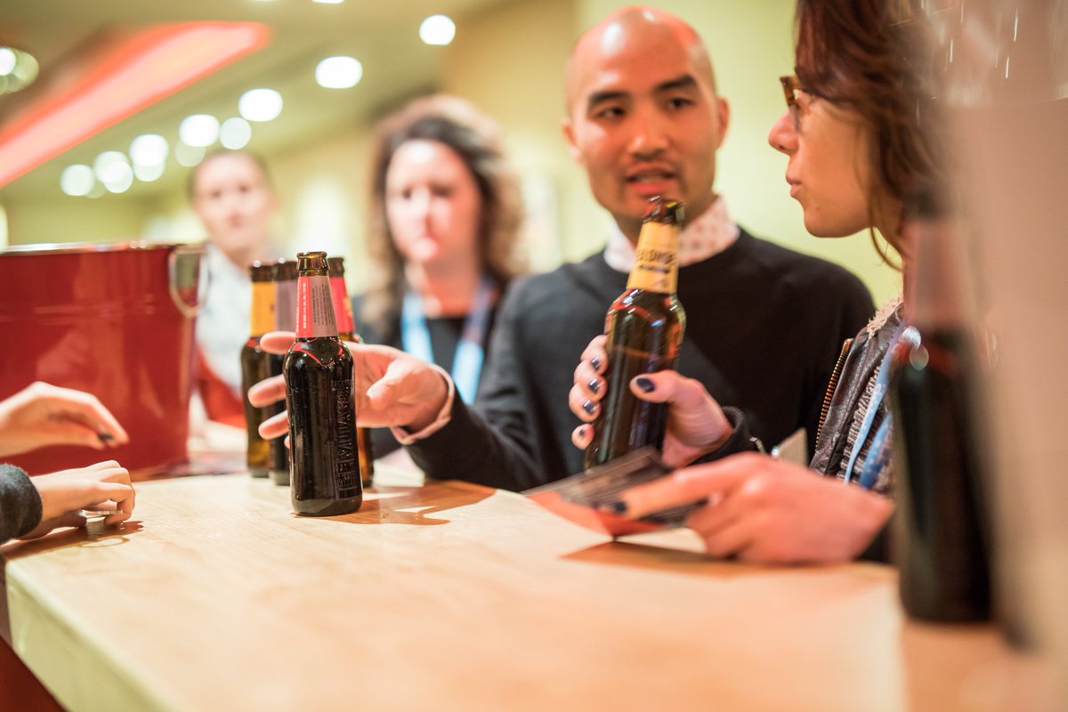 thepostforum's tweet photo. To ensure maximum creativity, our wonderful partner @villagebrewery supplied brainstorming beverages at #ThePost2016. Thanks again! https://t.co/gffLOiDcYz