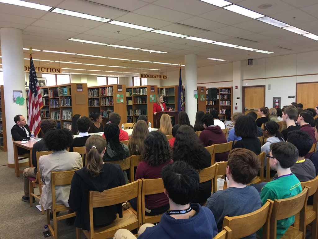 RepBrownPA's tweet photo. One of the favorite parts of my job as State Rep. Speaking to @ESHSS_APGov1 students this morning. Wonderful group of future leaders! https://t.co/B0OfZZna7p