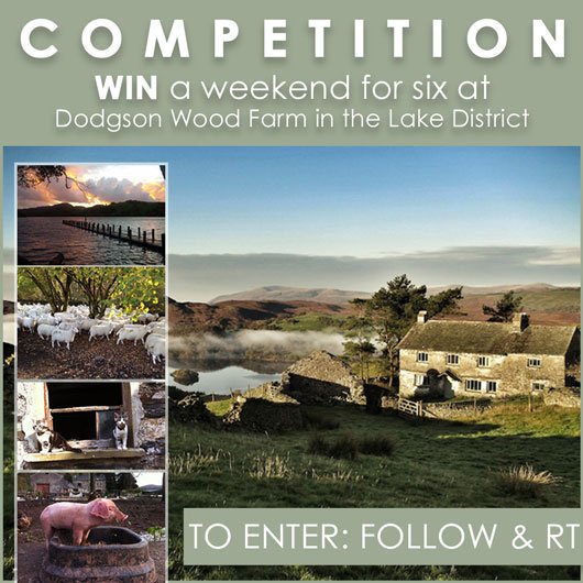 Win an off-grid weekend away at <a href="/dodgsonwood/">Dodgson Wood</a> in the Lakes. RT &amp; Follow to enter. Winner chosen at random 31st March. #FreebieFriday