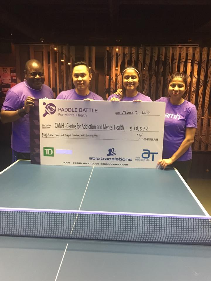 camhfoundation's tweet photo. Congrats to team @CAMHnews who won the Paddle Battle in support of #CAMH! TY @abletranslation, Able Transport for organizing a great event! https://t.co/94DnMxUfTE