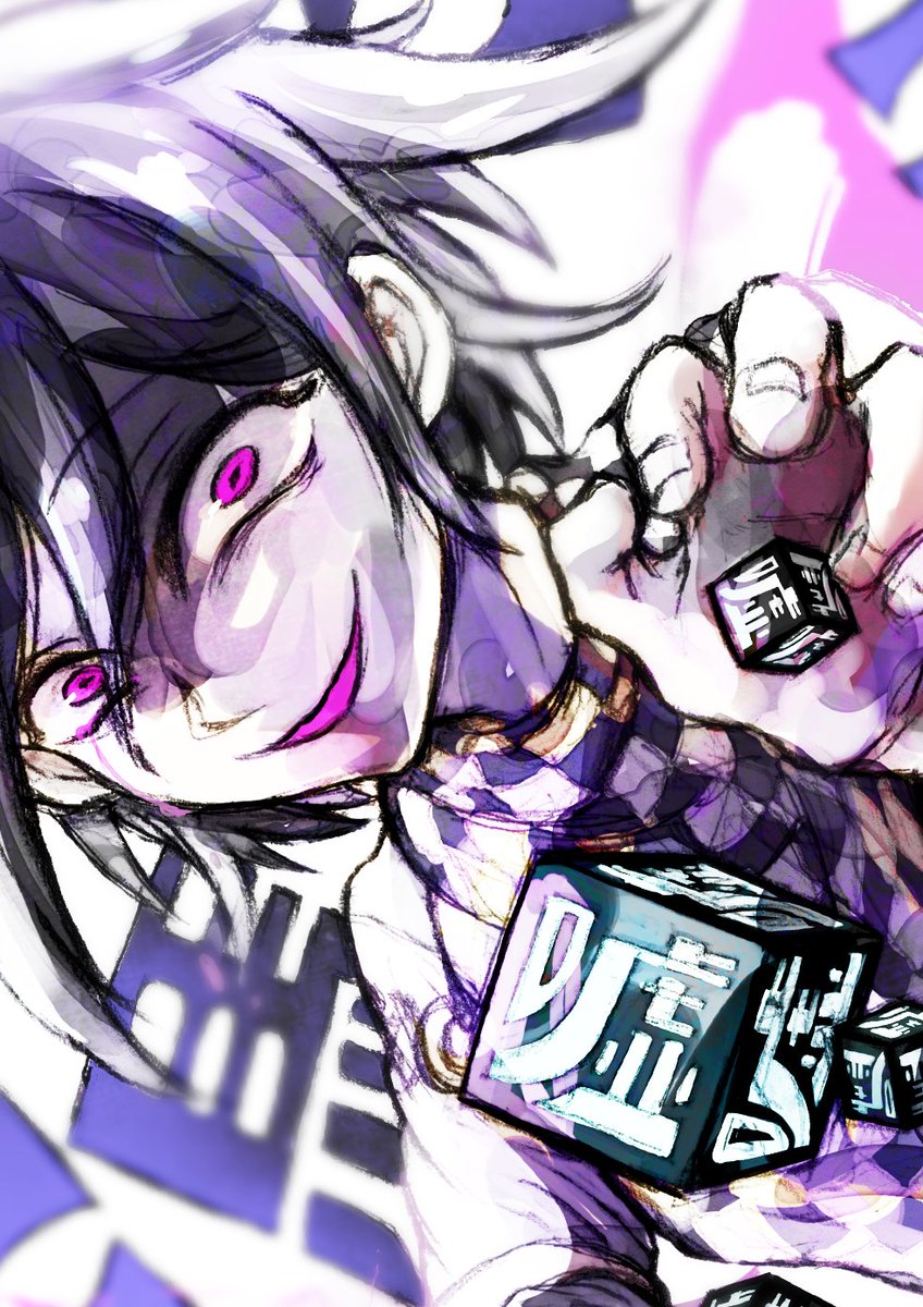 無色 お絵描きし隊 على تويتر ダンガンロンパv3 王馬小吉 ゲス顔 ちょっぴり狂気風味 初描きがこれでごめんやで