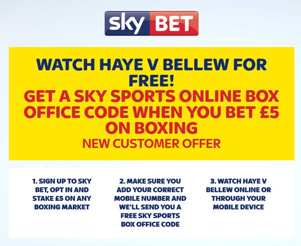 SkyBet Betting Bonus SkyBet live