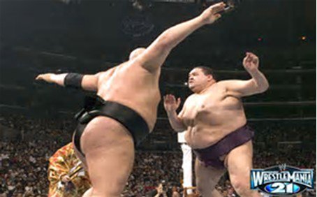 PollKing811's tweet photo. #FlashbackFriday :
#Akebono fought @WWETheBigShow @ #WrestleMania 21 in a #SumoMatch
#WWE #WWEFastlane #WWE2K17 https://t.co/DAy5WKAJUf