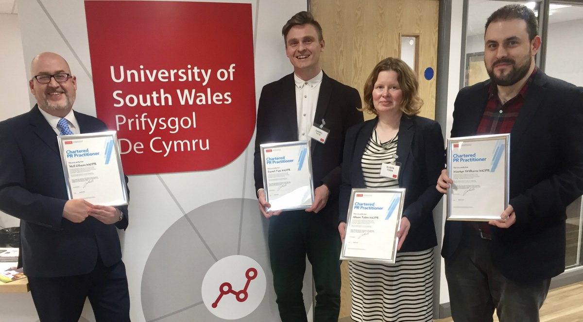 CIPR_Global's tweet photo. 4 more #GetChartered in @CIPR_Cymru - congratulations to @dantyte @AliMary75 @neilgibson2010 + Martyn Williams! https://t.co/86RkisJRip https://t.co/6khZvoaGc8