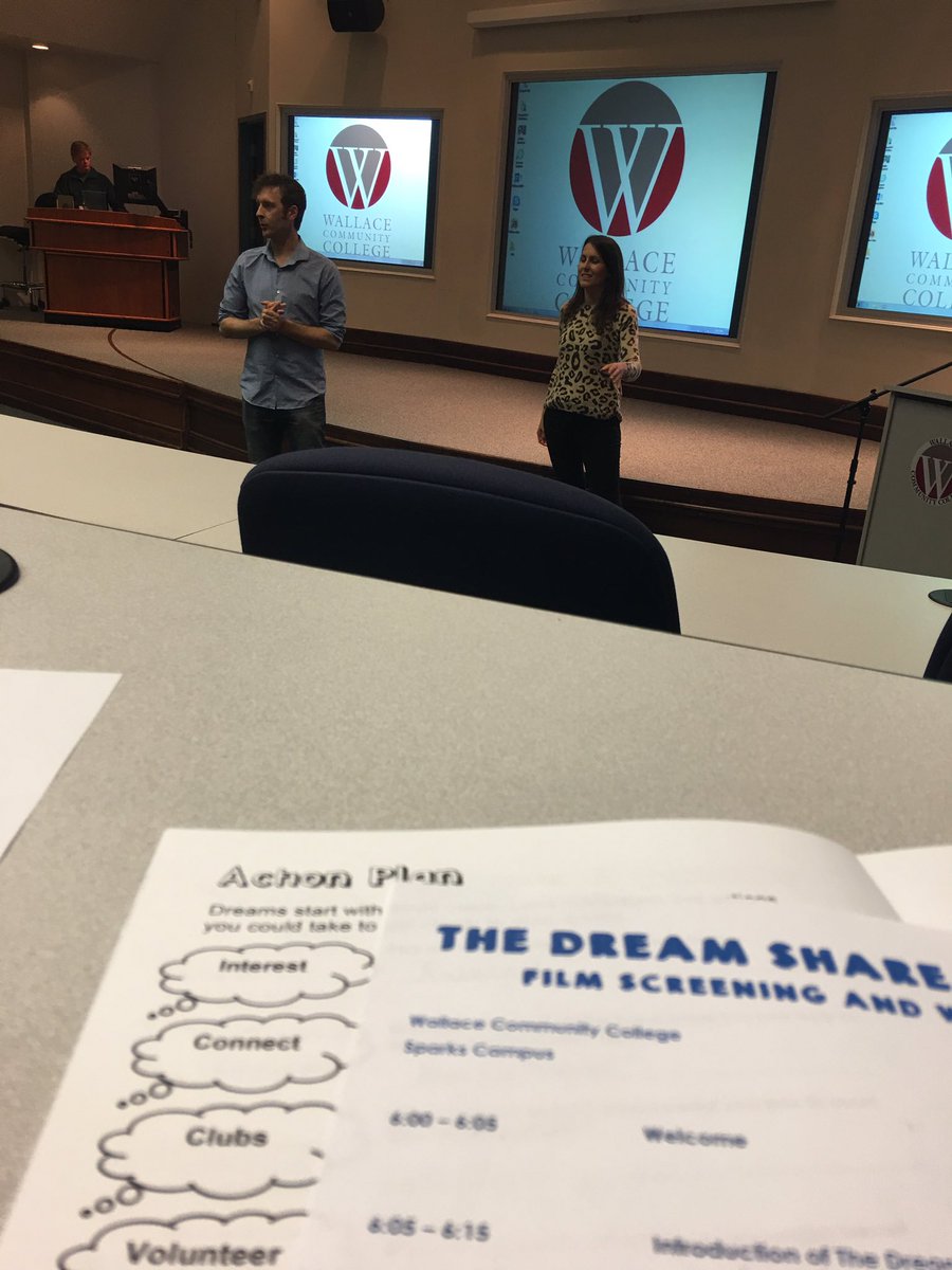 wccdothan's tweet photo. Thanks to Chip &amp; Alexis for visiting WCC's Sparks Campus and sharing their @DreamShare film and workshop. Great experience! https://t.co/46nAajOVx8