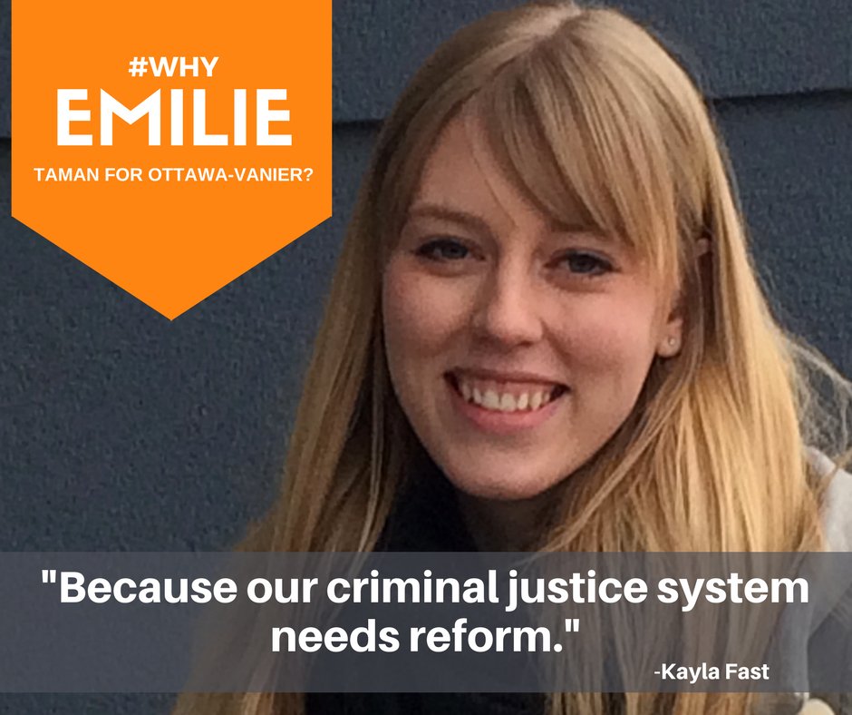 EmilieTaman's tweet photo. #WhyEmilie #NDP #OttawaVanier https://t.co/CTW27XxTn7