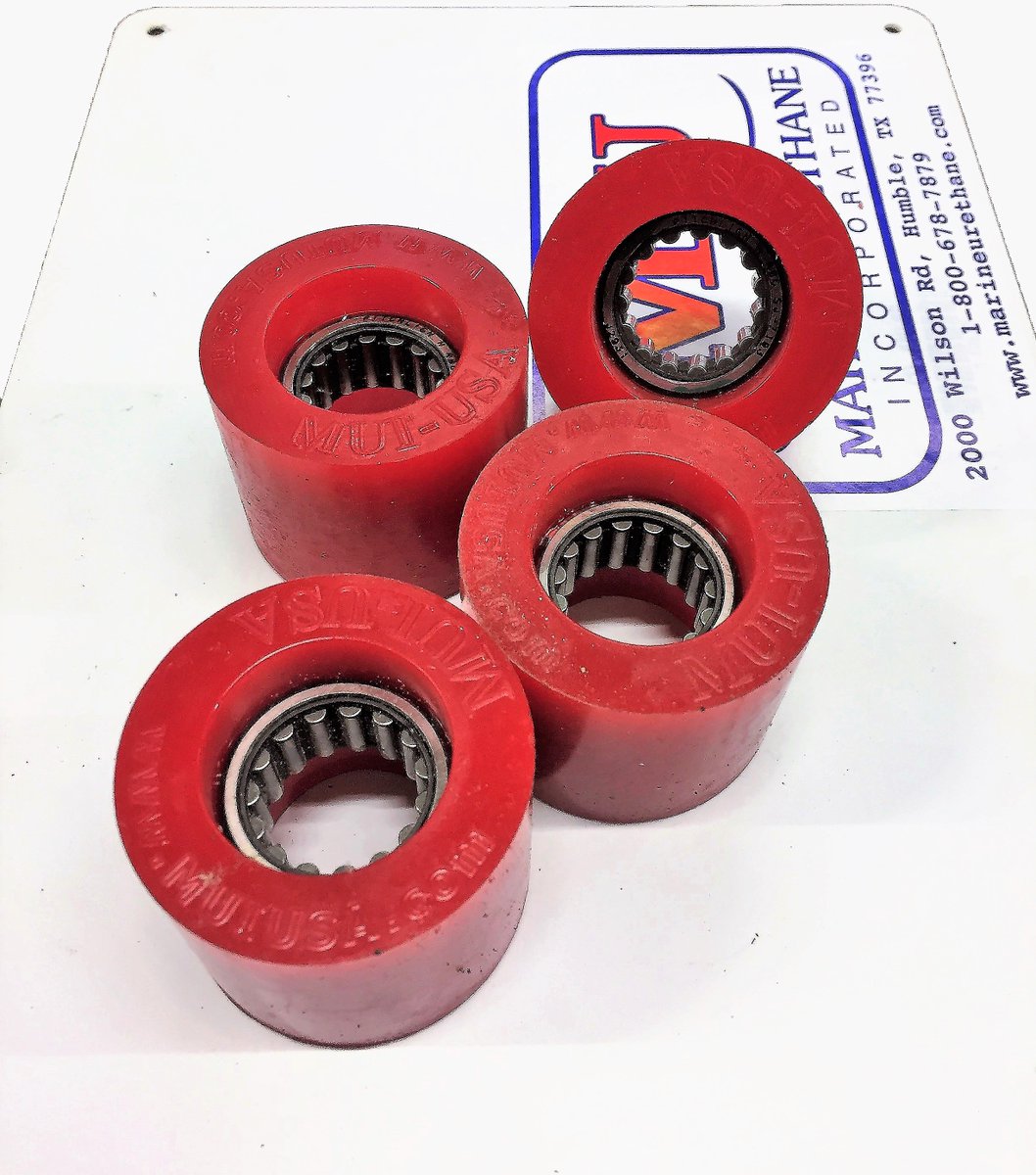 MUIUrethane's tweet image. #Urethane is designed for a variety of rigorous applications &amp;amp; environments. Check out these red conveyor #Rollers. #MUI #MarineUrethane