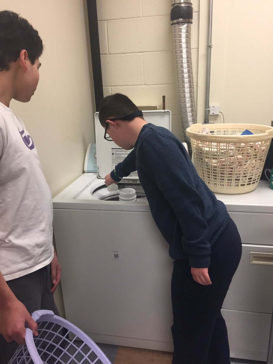 Wilde3333's tweet photo. Doing laundry in Life Skills! https://t.co/pvnTORzuB9