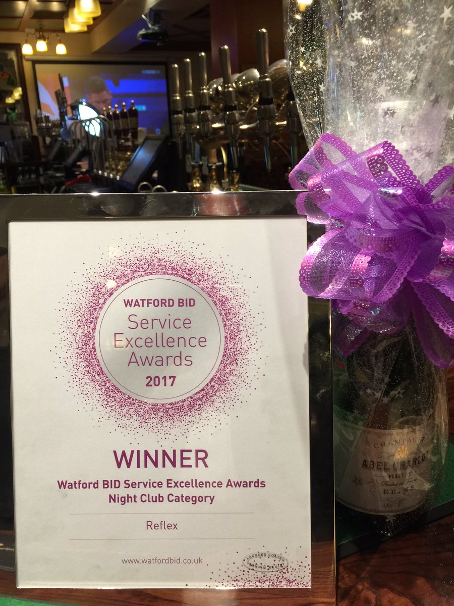 WatfordReflex's tweet photo. Best Nightclub Winners at the #WatfordBIDAwards https://t.co/SapAk2Hxqs