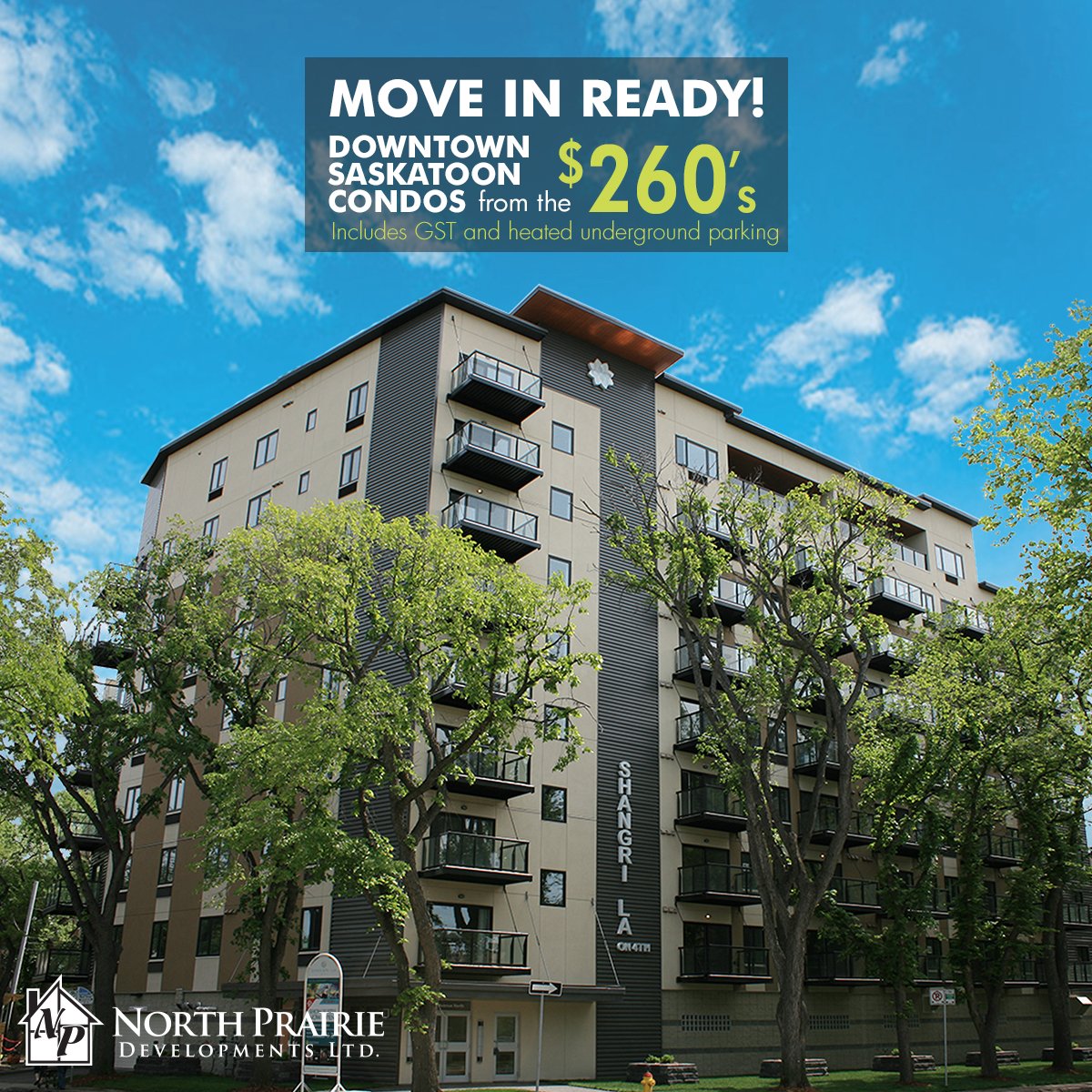NorthPrairieDev's tweet image. Visit our show home this weekend Saskatoon!
Less than 20 condos left! Come see us at 550 4th Ave N 1-5 pm Sat&amp;amp;Sun   shangrilaon4th.com