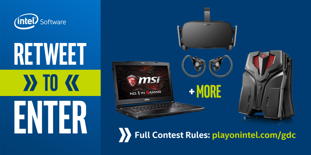 A VR contest from the folks at Intel - RT to enter the #Intel #GDC17 #Contest for a chance to win #VR gear, game codes &amp; more. #ad