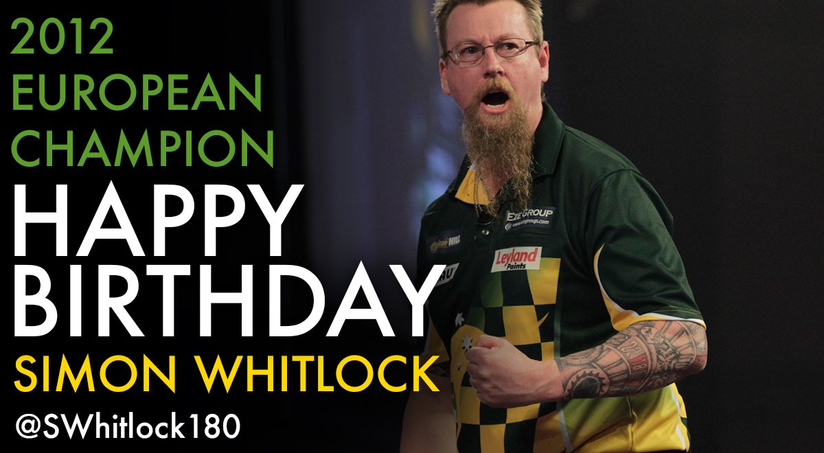 HAPPY BIRTHDAY to Simon Whitlock, who turns 48 today! Can he get a birthday victory against Chris Quantock? 