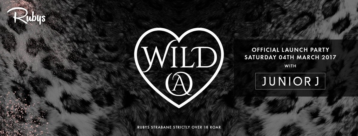 RubysStrabane's tweet photo. 1 more sleep! WILD @ HEART launches tomorrow night in the new &amp; improved @RubysStrabane with @juniorjmusic !! #rubys #reopening https://t.co/jCVSRdDgdL
