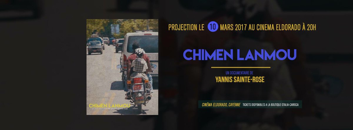JoeMacGuffin's tweet photo. #ChimenLanmou le documentaire de @yannis_ysr, sera projeté pour la première fois en #Guyane le vendredi 10 mars au Complexe Eldorado ! https://t.co/nm4GxNnlOK