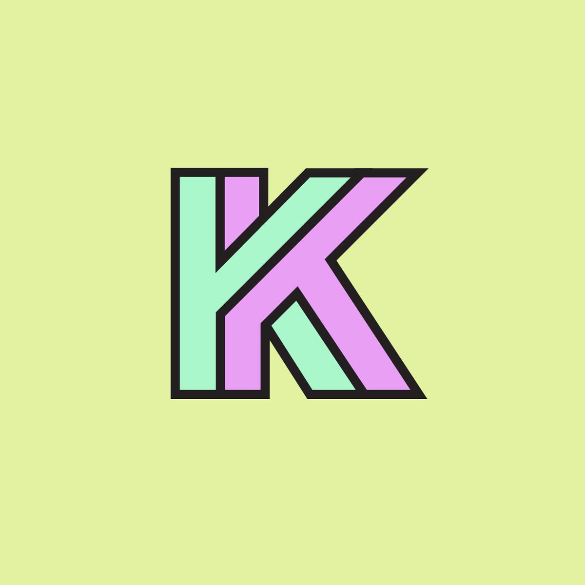 First_Image_'s tweet photo. K is for Kewl 😎 #36daysoftype #36days_k  #colour #type #typography #typeaday #illustration #K #opticalillusion https://t.co/CwzjPCn9i9