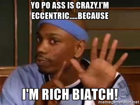 Truth_spreader's tweet photo. #MakeTwitterPositive by posting helpful tips like this way to cure mental illness, just make lots of money so you can be called eccentric! https://t.co/pSl4IFtHXH