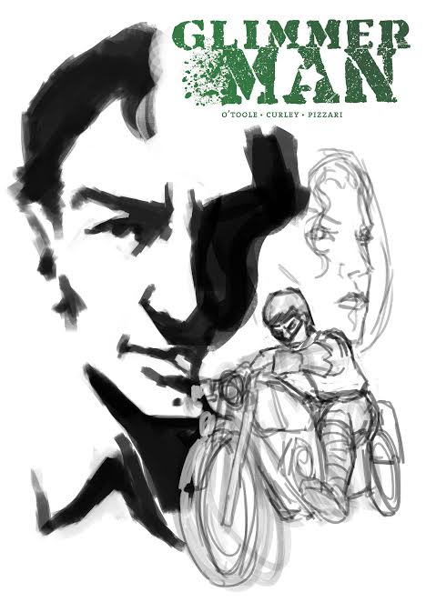 RobertCurley12's tweet photo. A nice wip. The cover of # 1 of the new Glimmer Man series due this summer by myself,  writer Sean Urell and artist Robson Michel. https://t.co/KX3naO5rNp