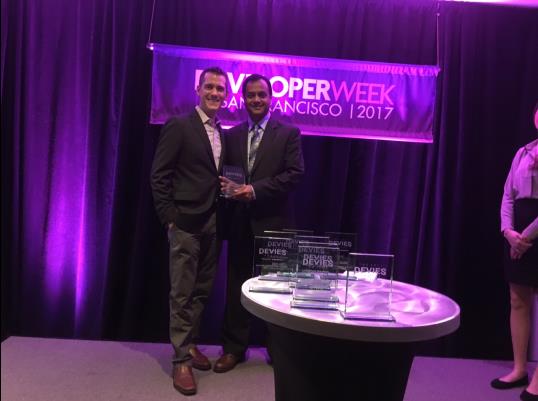 GaryLBloom's tweet image. Proud of our dev team for winning 2017 #DEVIES Award for Best #Data Developer Tools! marklogic.com/blog/2017-devi…