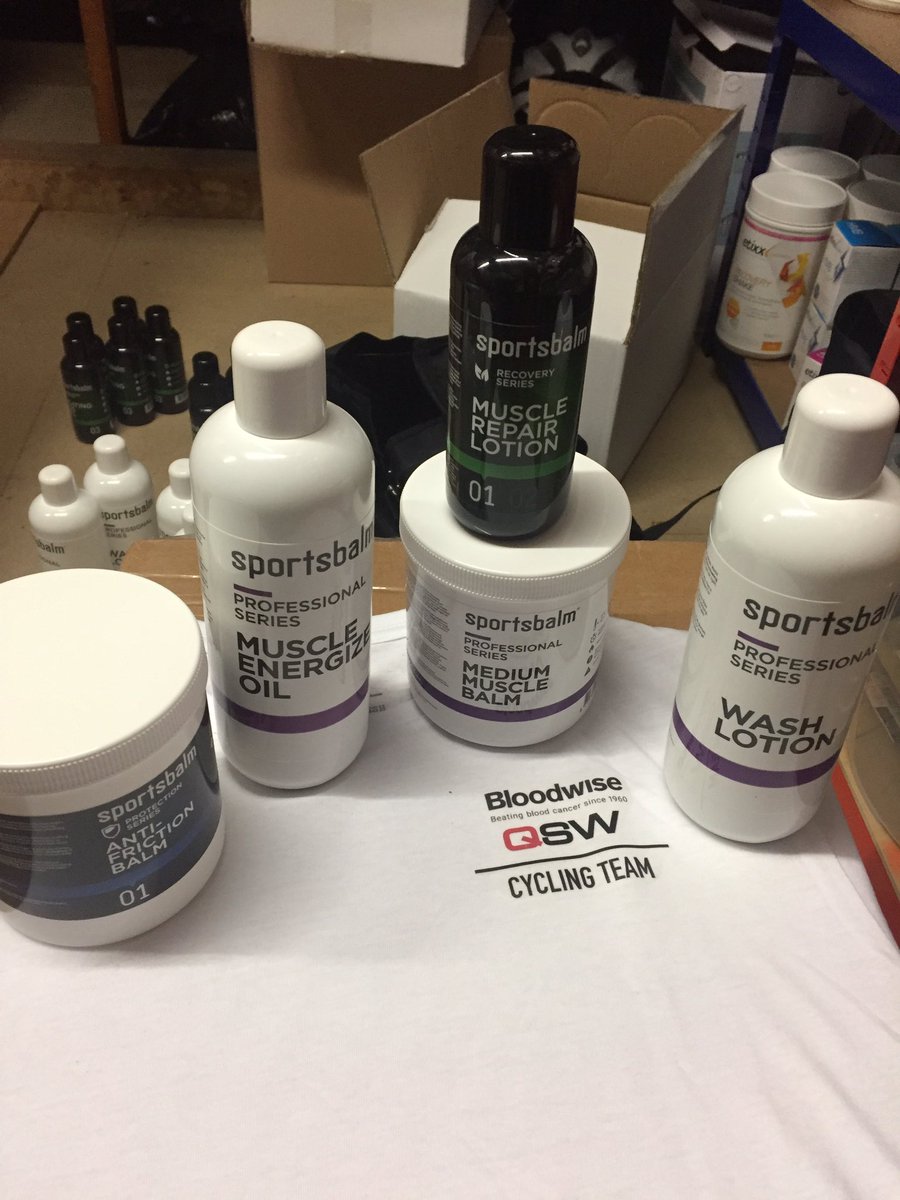 We are proud to be using <a href="/sportsbalm/">SPORTSBALM</a> products for our 3rd year! Professional Bodycare products make the job a lot more comfortable.