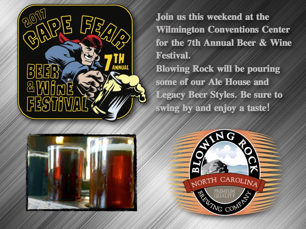 Join us this weekend for a fun day of beer tasting at the Cape Fear Beer and Wine Festival. See you there! #BeerFest