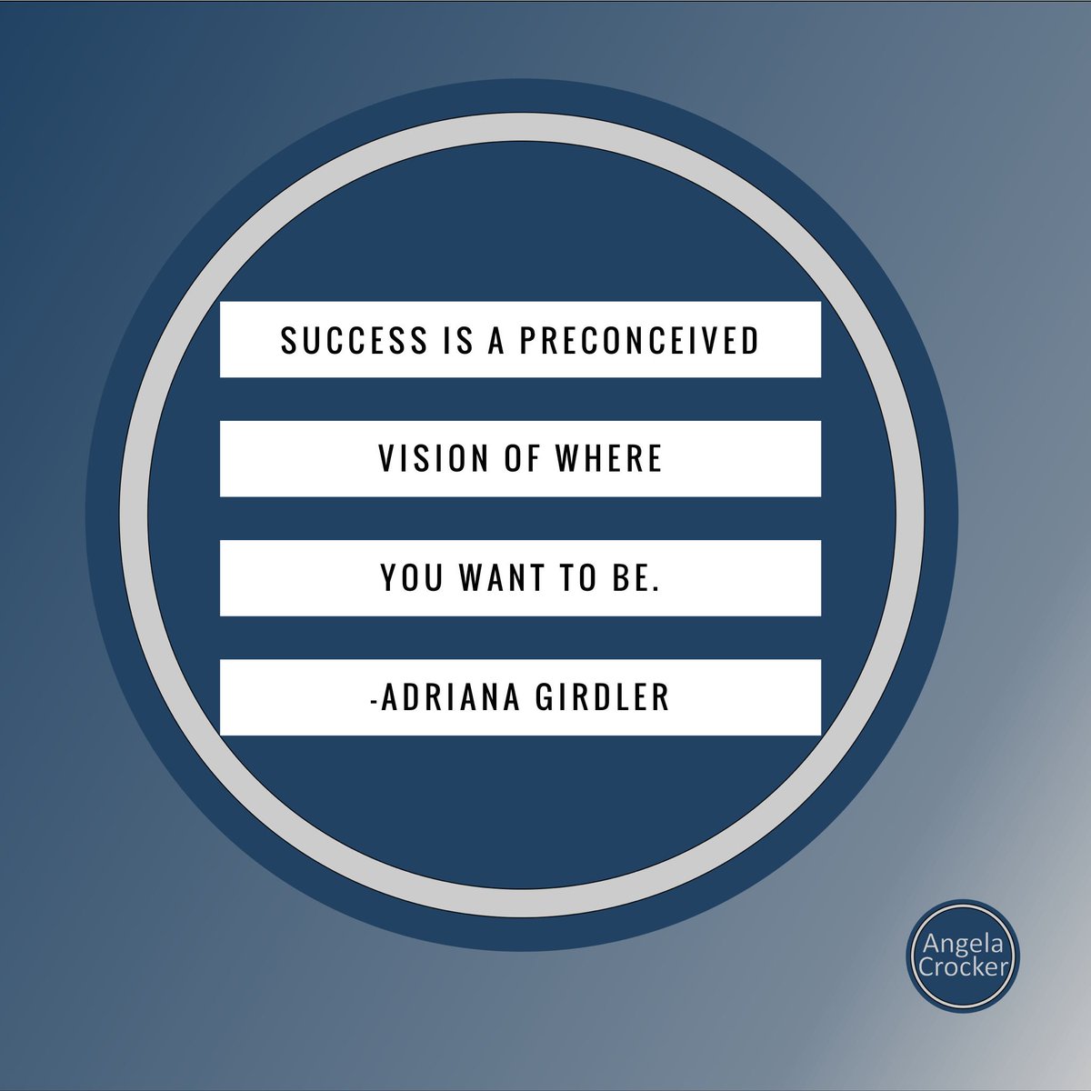 AngelaCrocker's tweet photo. "Success is a preconceived vision of where you want to be. " @AdrianaGirdler #MompConf https://t.co/GAlbVwnDFW