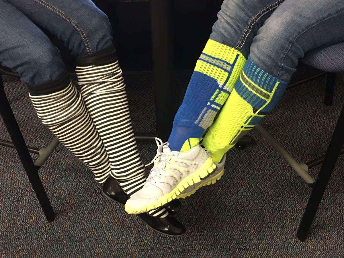 North_Holland's tweet photo. Check out our Wacky Socks for March is Reading Month!#nh2016 #marchisreadingmonth https://t.co/6XVpEaJUl1