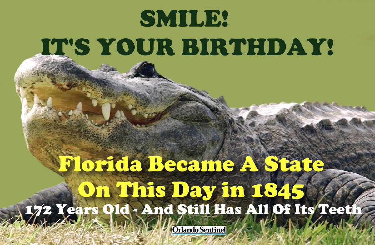 orlandosentinel's tweet photo. Happy birthday, Florida! https://t.co/zBegvu90sA