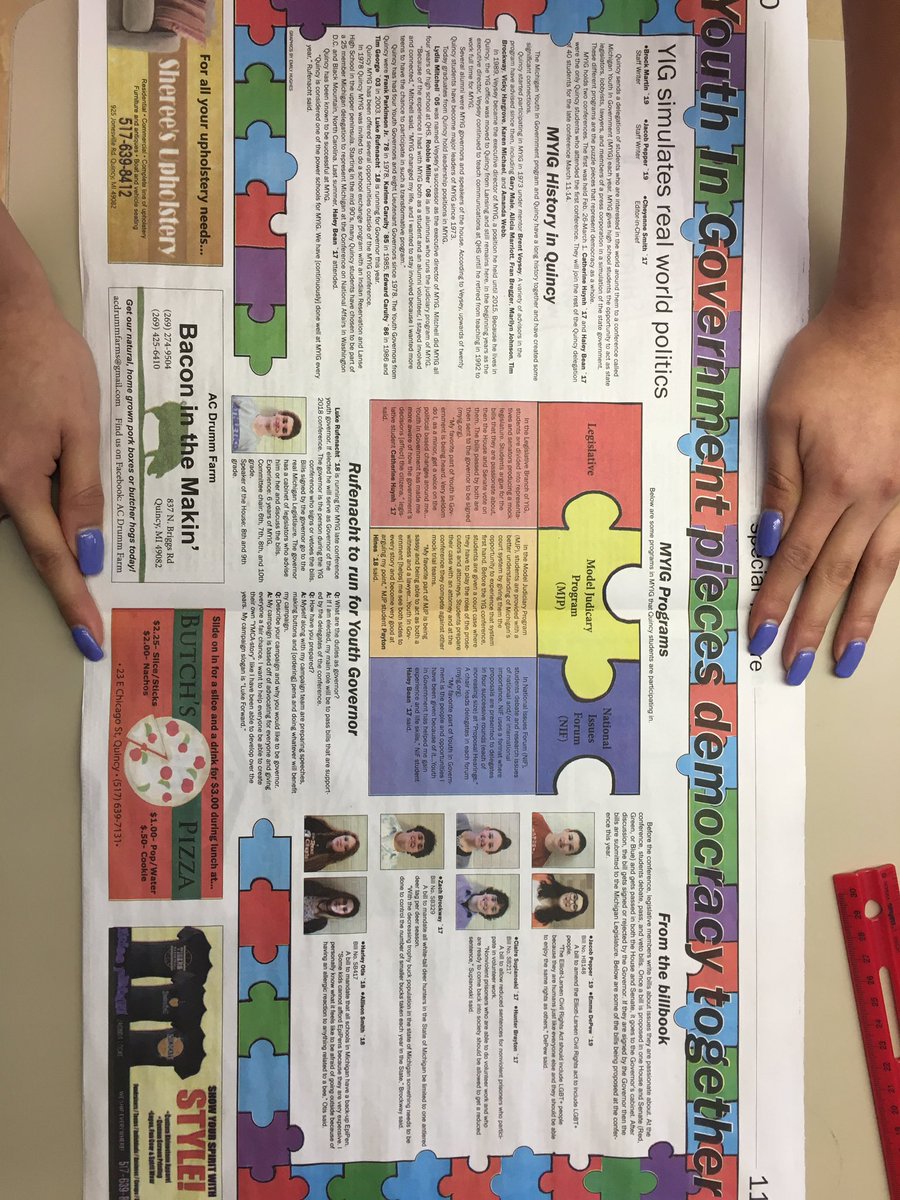 luke_gov's tweet photo. Thank you to @TheOrioleNews for the awesome center spread about MYIG. Can't wait to see you all in a week. https://t.co/LBZ4htIleJ