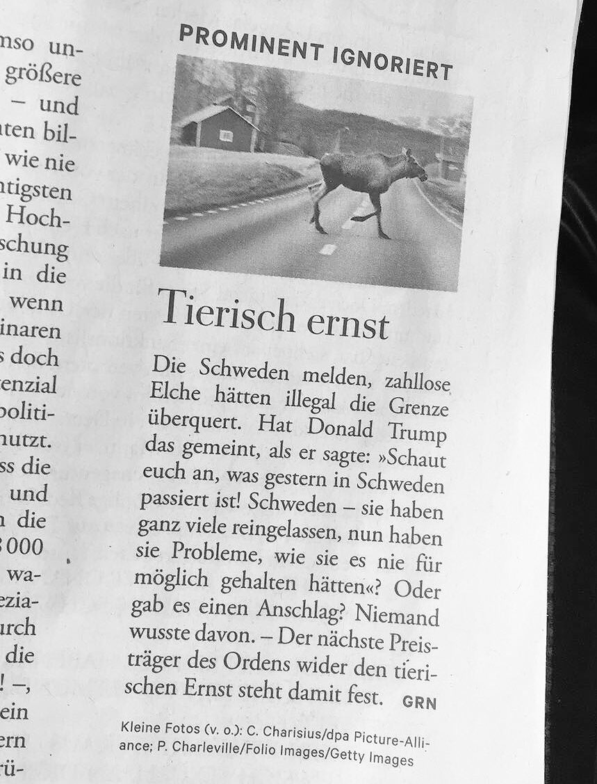 leasofialive's tweet photo. @DIEZEIT TIERISCH! #trump #schweden https://t.co/0XCugDEAba