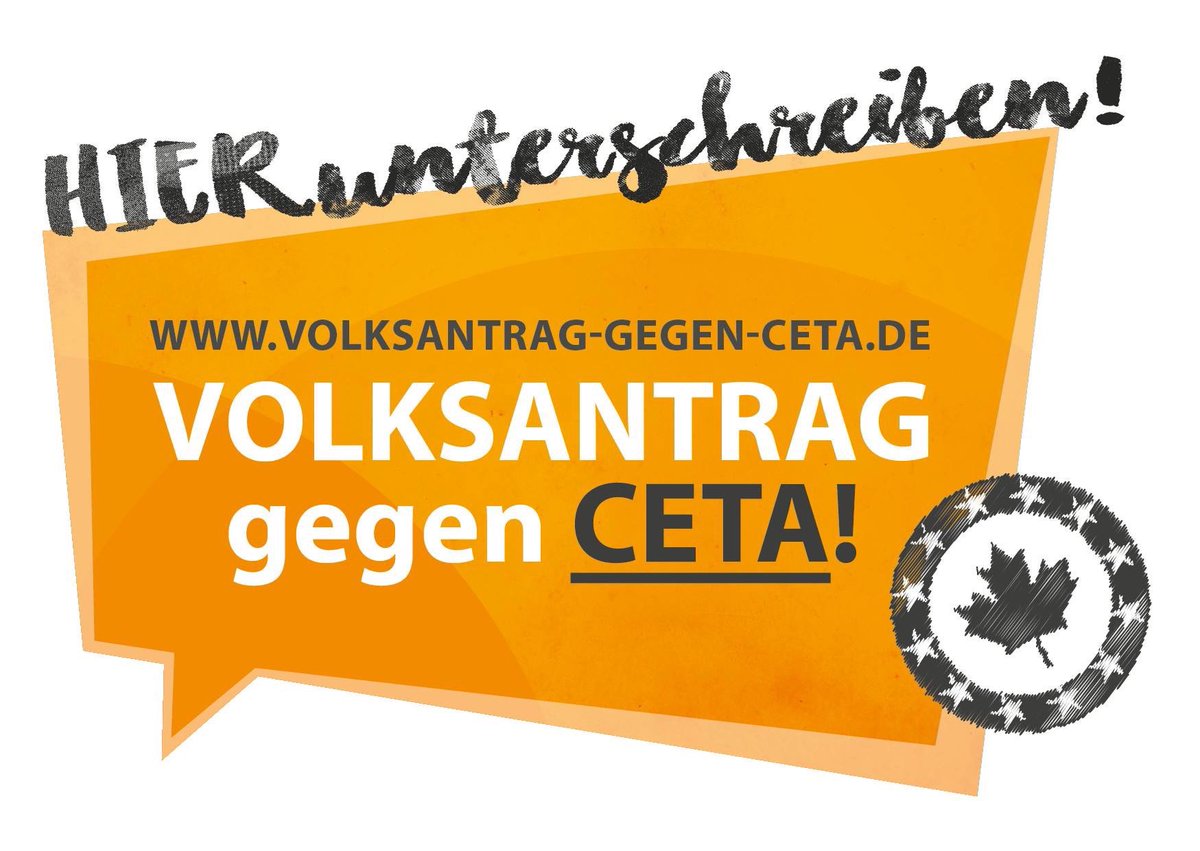 StoppCETA's tweet photo. Jetzt mitmachen und Druck aufbauen. Außerdem weiter beim #Volksantrag - Baden-Württemberg gegen #CETA aktiv bleiben.
https://t.co/gItRgmkHKl https://t.co/HDGIpaledE