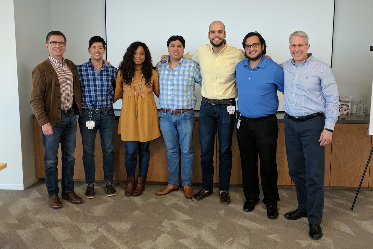 CXperienceUSA's tweet photo. Congratulations Team Carlos on winning the #OutboundCampaigns Win/Loss Call Review Competition! Thanks for joining us today @GfMartinezSans! https://t.co/PnSuis07VO