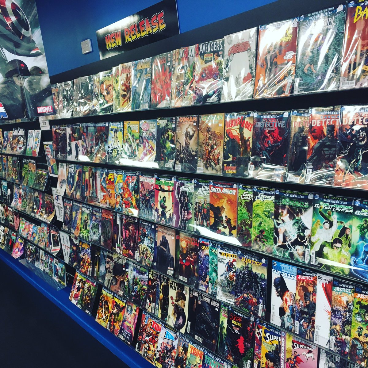 KaboomComicsAus's tweet photo. The Shelves are well stocked , there is no better way to spend a weekend than reading some great Comics so pop in and see us π#geekyweekend https://t.co/EMIeVtbBbY