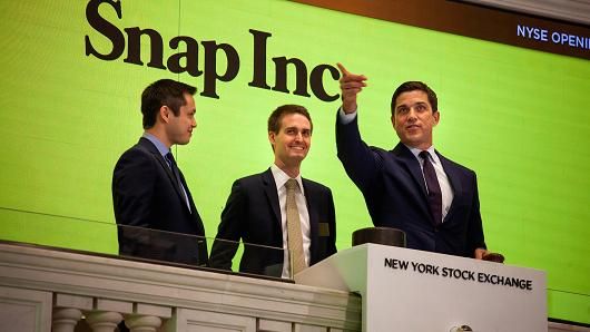 INSIDE (@inside) on Twitter photo .<a href="/Snap/">Snap Inc.</a> Inc.’s top execs <a href="/Evan/">Evan Weaver</a> Spiegel and <a href="/hellobobby/">Hello Bobby</a> are each worth $5.44B after company’s soaring debut. j.mp/2m5ghpH #SnapIPO .<a href="/Snap/">Snap Inc.</a> Inc.’s top execs <a href="/Evan/">Evan Weaver</a> Spiegel and <a href="/hellobobby/">Hello Bobby</a> are each worth $5.44B after company’s soaring debut. j.mp/2m5ghpH #SnapIPO