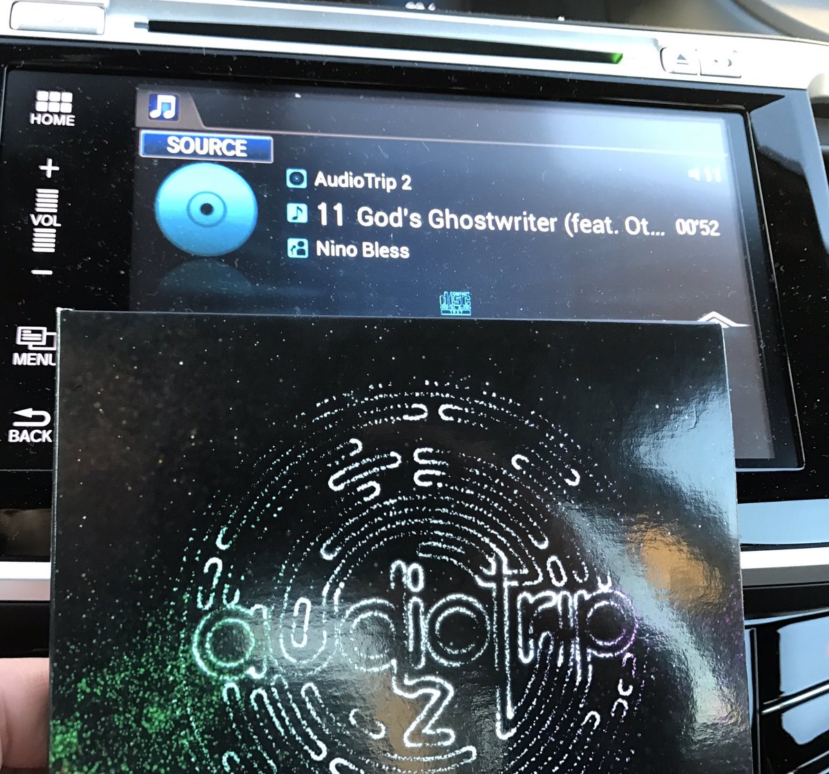 SuperDopeHipHop's tweet photo. Bumpin the great
@NinoBless 's Magnum Opus #AudioTrip2 CD I BOUGHT (novel concept in 2017 sadly)! HipHop heads SUPPORT this ILL EMCEE/ARTIST https://t.co/fpiNmSgi89