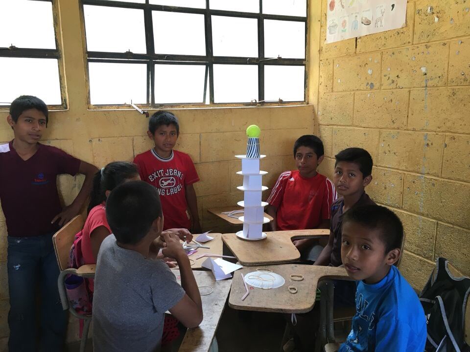 BLUElabUofM's tweet photo. We've got future engineers on our hands! Check out the results of @BLUElabSaNima's design game during their SB trip to Samóx, Guatemala! https://t.co/ttrxMNP59a