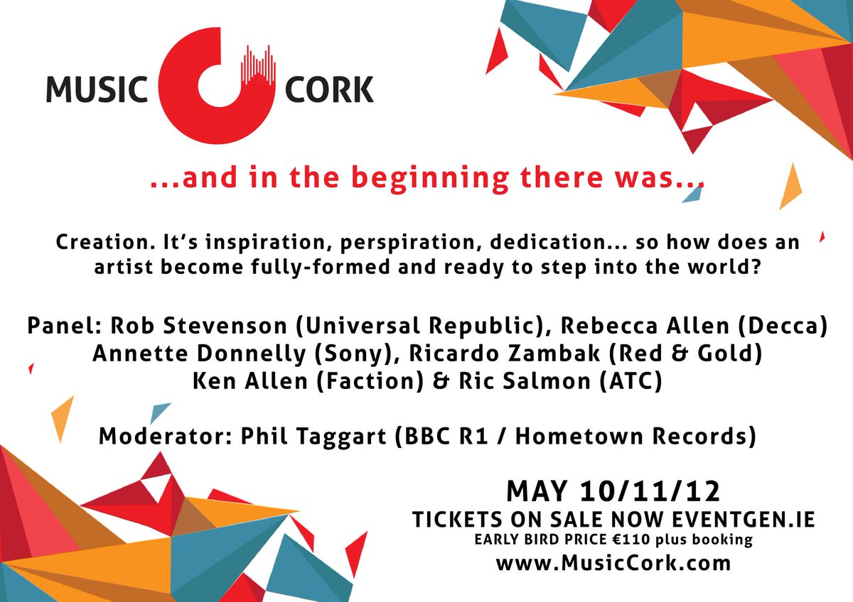 MusicCork_'s tweet photo. First #MusicCork panel features @Ramallen @K_Factionrec @RicardoFZambak #RobStevenson #RicSalmon #AnnetteDonnelly https://t.co/PA5n9znHRW